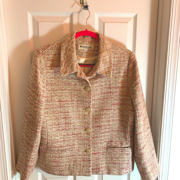 Appleseed's Jackets & Coats Appleseeds Pastel Tweed Jacket Poshmark